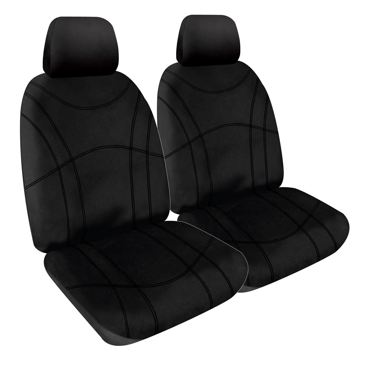 Getaway Neoprene Ready Made Seat Covers Front Black Black