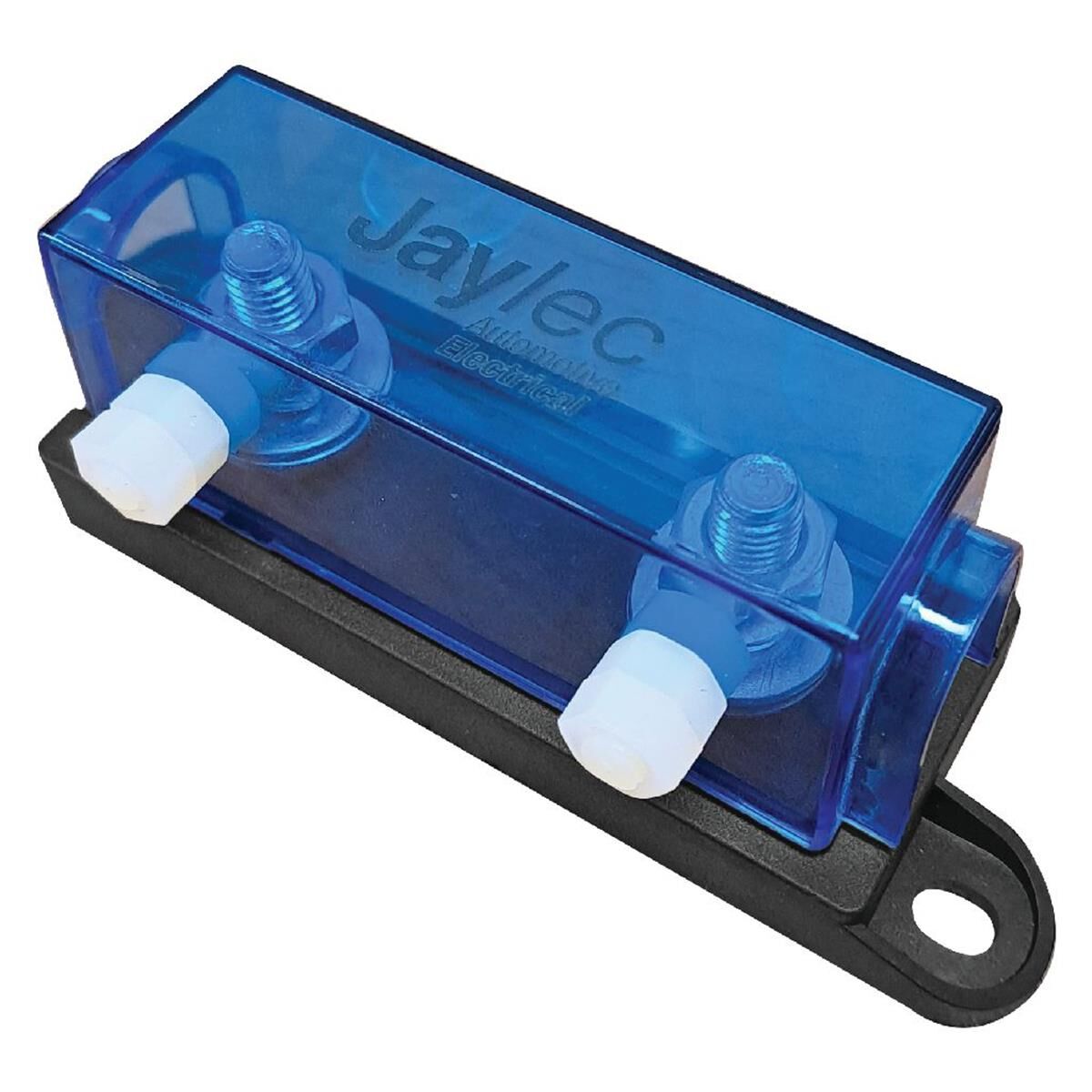 PKT 1 MEGA FUSE HOLDER W/CLEAR BLUE COVER T/S MEGA FUSE W/SPARE FUSE HOLDER JAYLEC, , scanz_hi-res