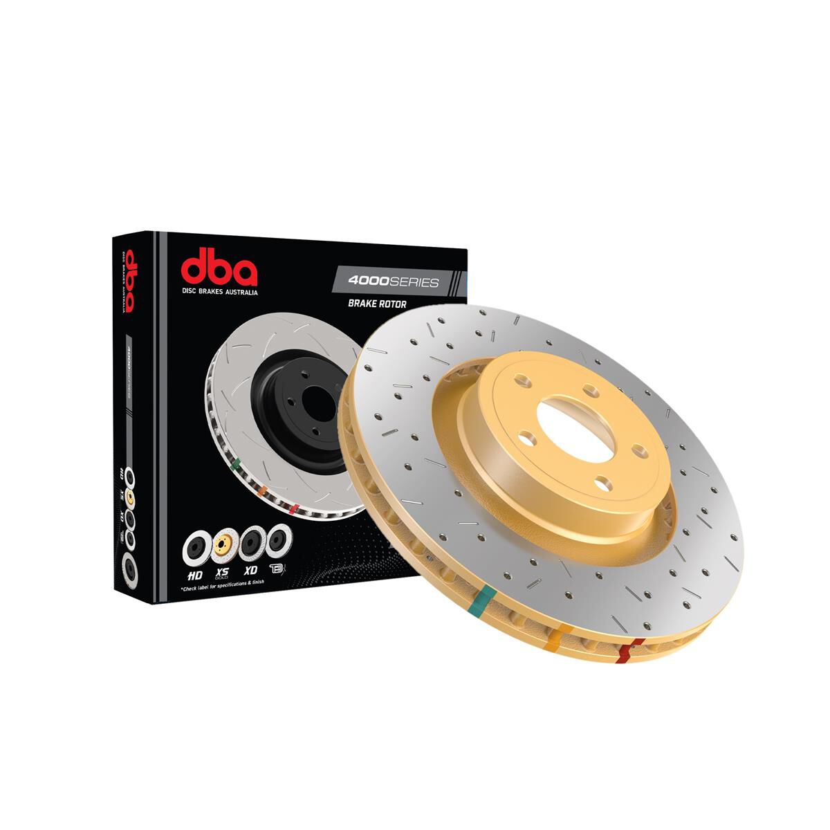 4000 XS Crossdrilled/slotted KP [ Mitsubishi EVO V-IX 96-08 R ], , scanz_hi-res