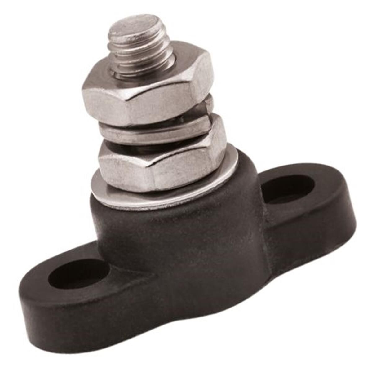 POWER DISTRIBUTION POST BLACK ZINC PL 3/8" SINGLE POINT CONN FLUSH MOUNT  JAYLEC, , scanz_hi-res