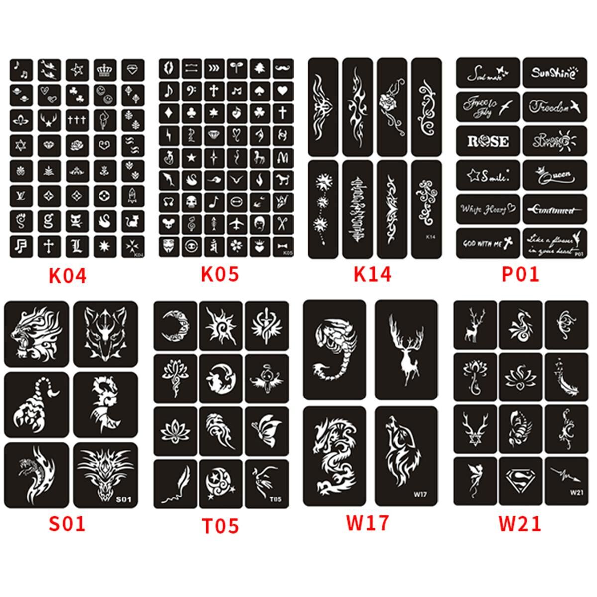 FORMULA AIRBRUSH WATERPROOF STENCIL BOOK 20PG, , scanz_hi-res