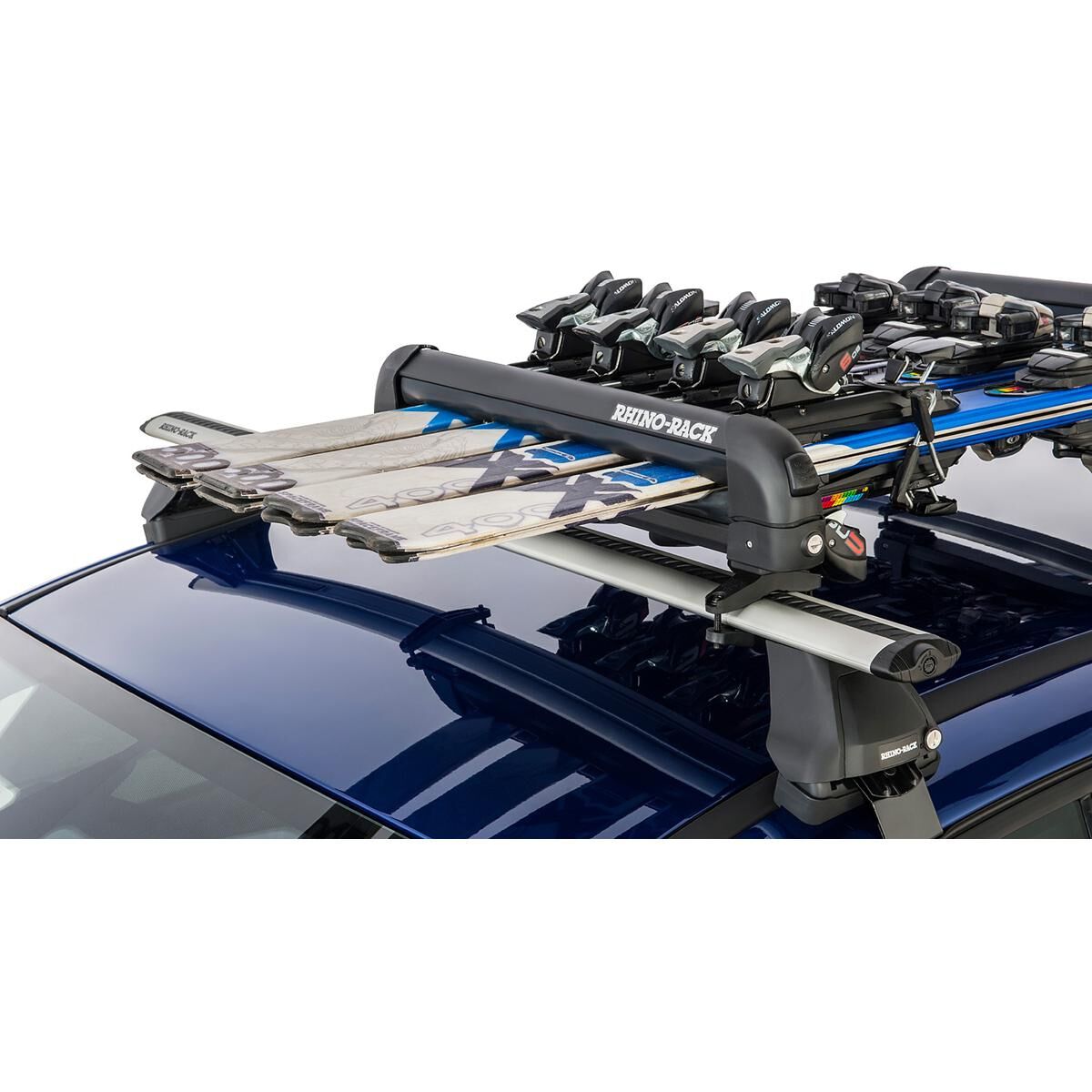 Rhino-Rack Ski & Snowboard Carrier to suit 4 Skis or 2 Snowboards - 574, , scanz_hi-res