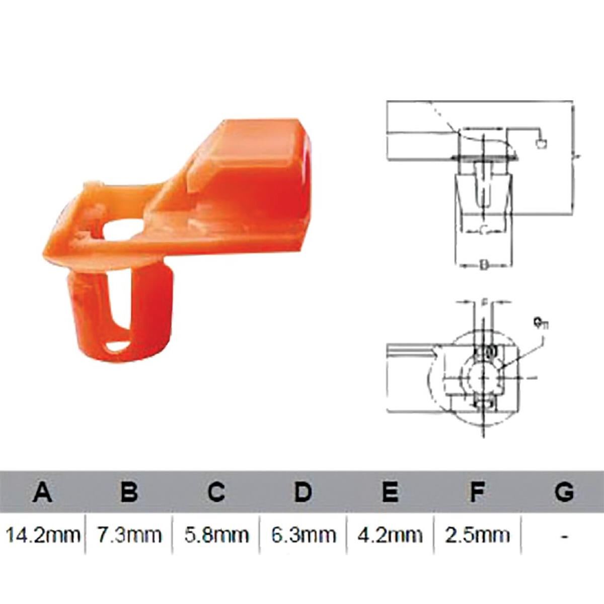 PKT 10 DOOR LOCK CLIP UNIVERSAL  JAYLEC, , scanz_hi-res