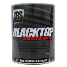 KBS BLACKTOP PERMANENT UV TOP COAT SATIN BLACK 4 LITRE, , scanz_hi-res