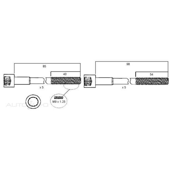 HEAD BOLT SET TOYOTA 4E-FE 5E-FE, , scanz_hi-res