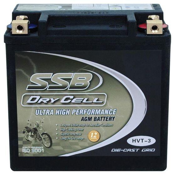 MOTORCYCLE AND POWERSPORTS BATTERY AGM 12V 12AH 300CCA BY SSB ULTRA HIGH PERFORMANCE DRY CELL, , scanz_hi-res