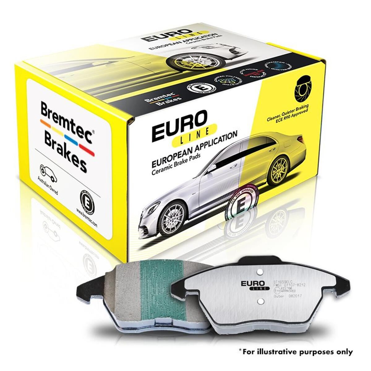 EURO-LINE BRAKE PADS SET HONDA EURO CL VI VII 2.3L 2.4L, , scanz_hi-res