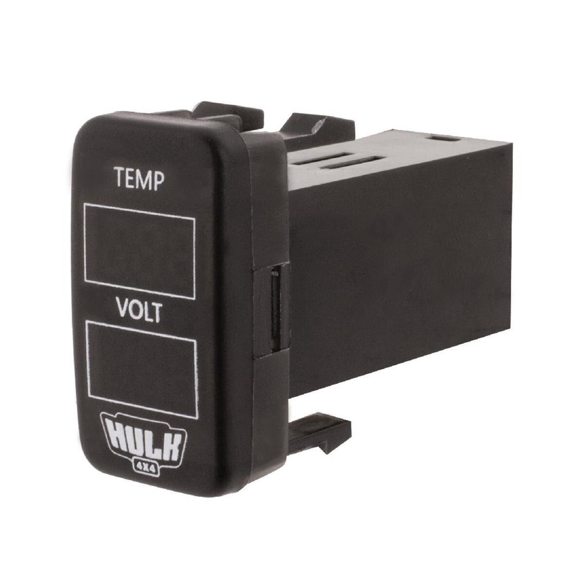 TEMP & VOLTMETER OE RPL T/S EARLY TOYOTA WHITE & BLUE LED 40 x 22mm, , scanz_hi-res