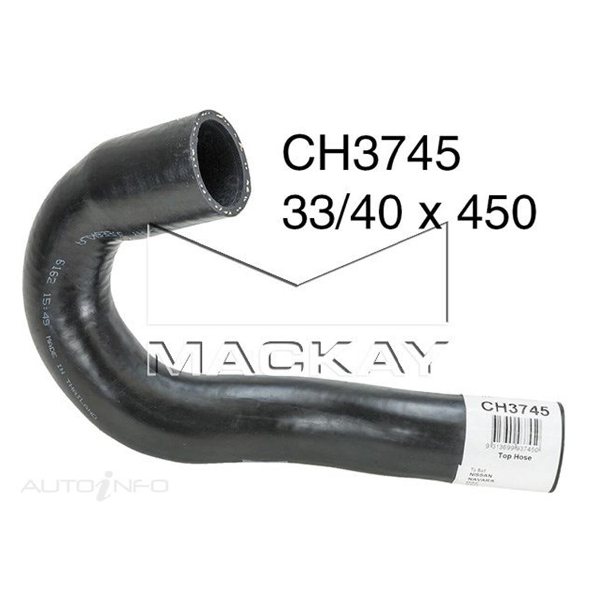 RADIATOR UPPER HOSE  - NISSAN NAVARA D22 - 3.0L I4 TURBO DIESEL - MANUAL & AUTO, , scanz_hi-res