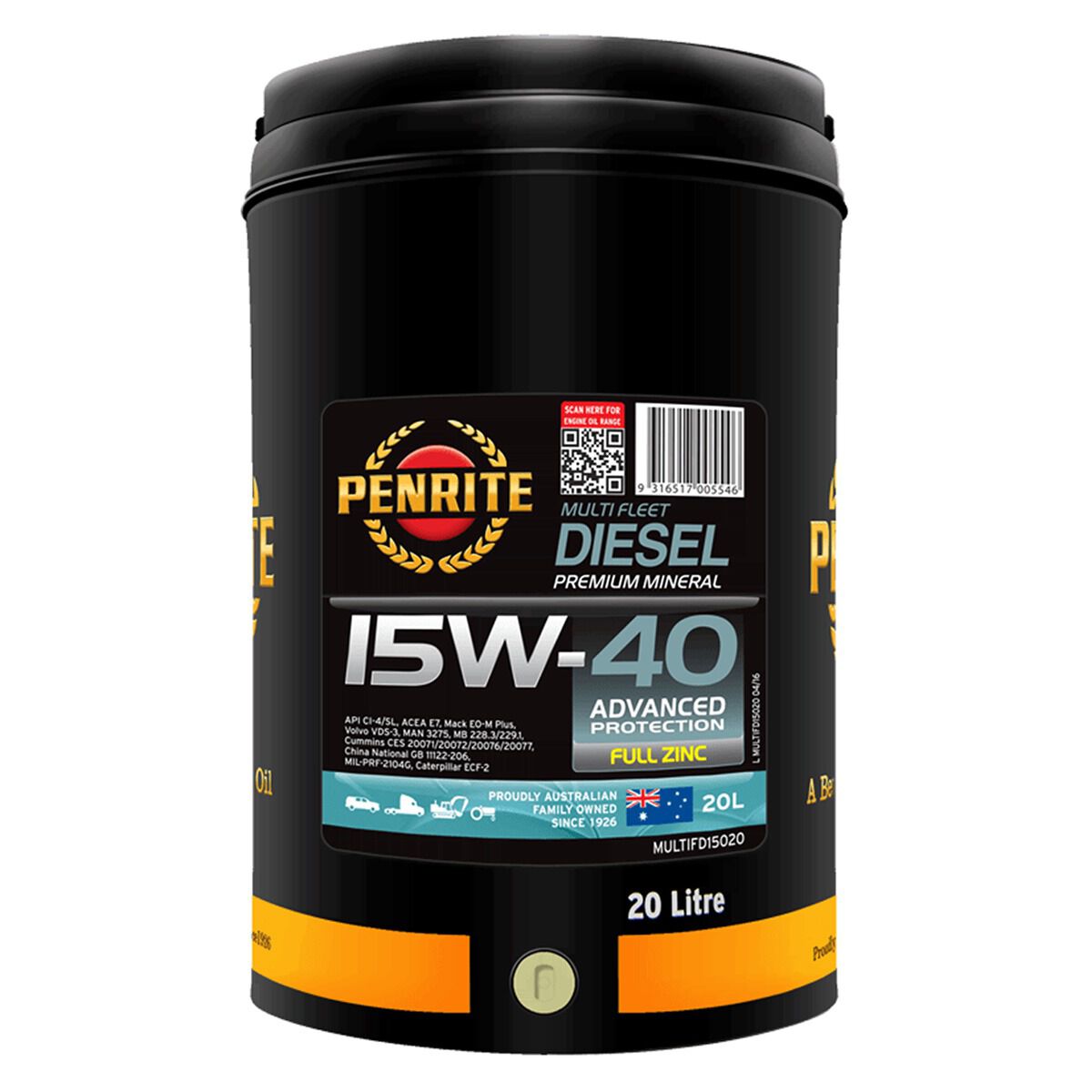 OIL ENG 20L PENRITE MULTI FLEET, , scanz_hi-res