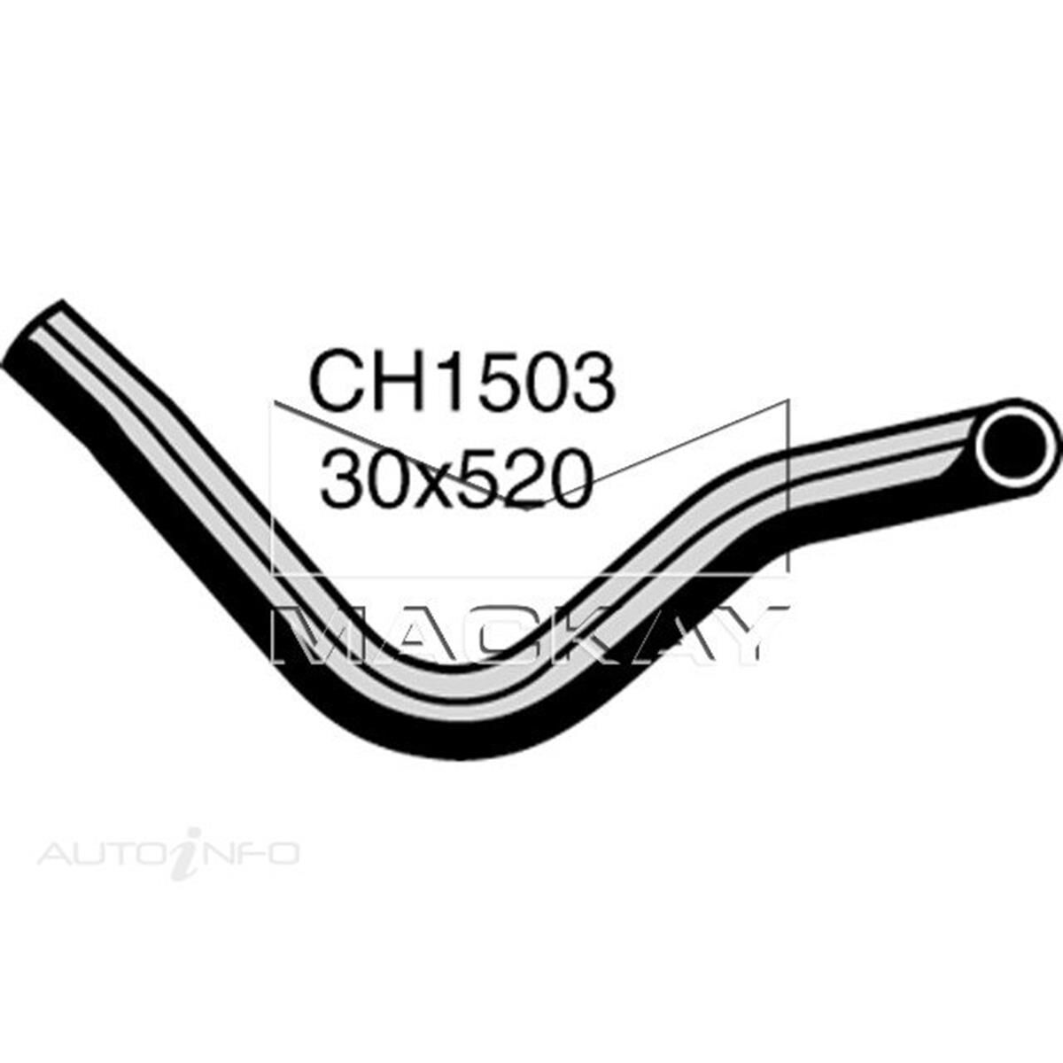 RADIATOR LOWER HOSE  - HOLDEN GEMINI RB - 1.5L I4  PETROL - MANUAL, , scanz_hi-res
