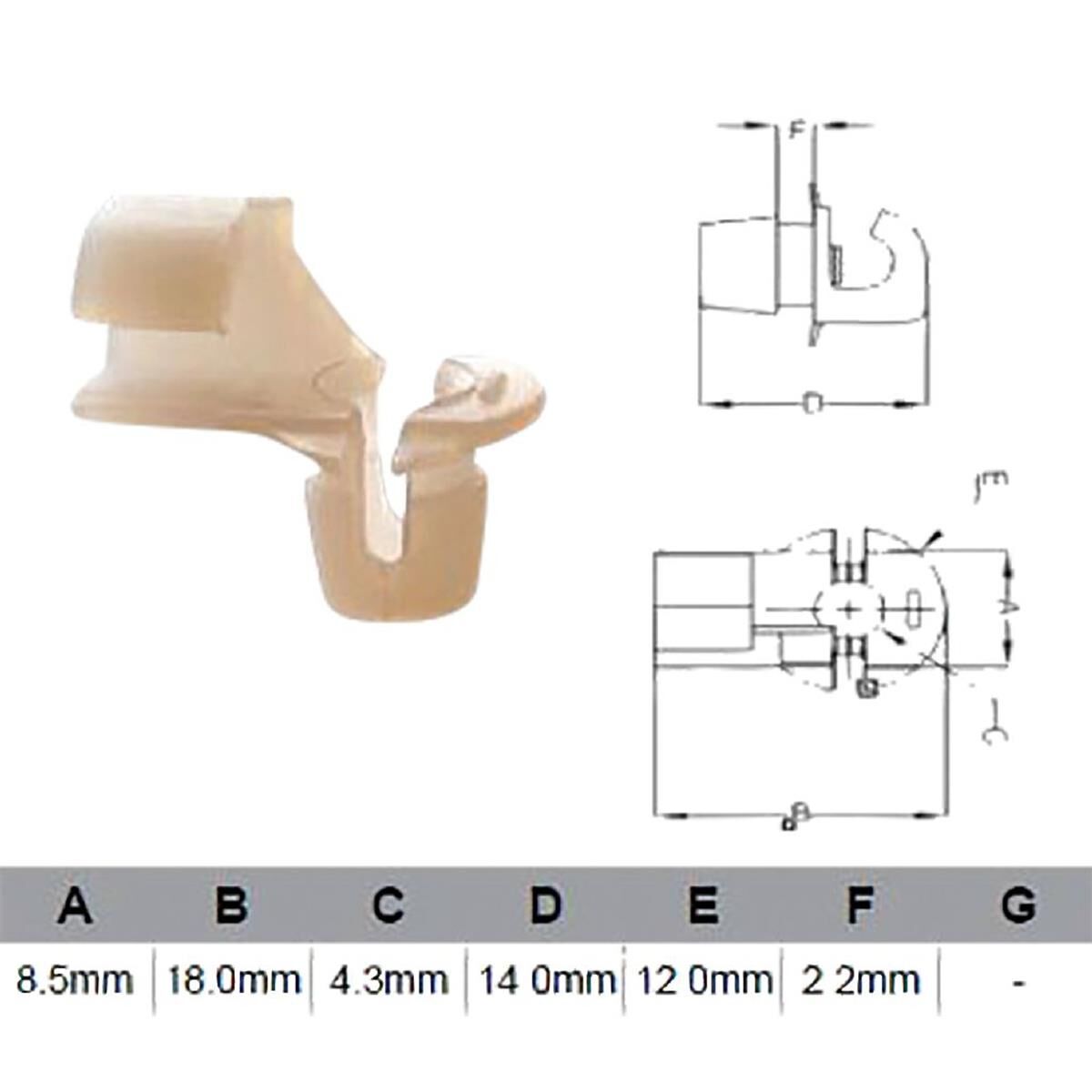 PKT 10 DOOR LOCK CLIP UNIVERSAL  JAYLEC, , scanz_hi-res
