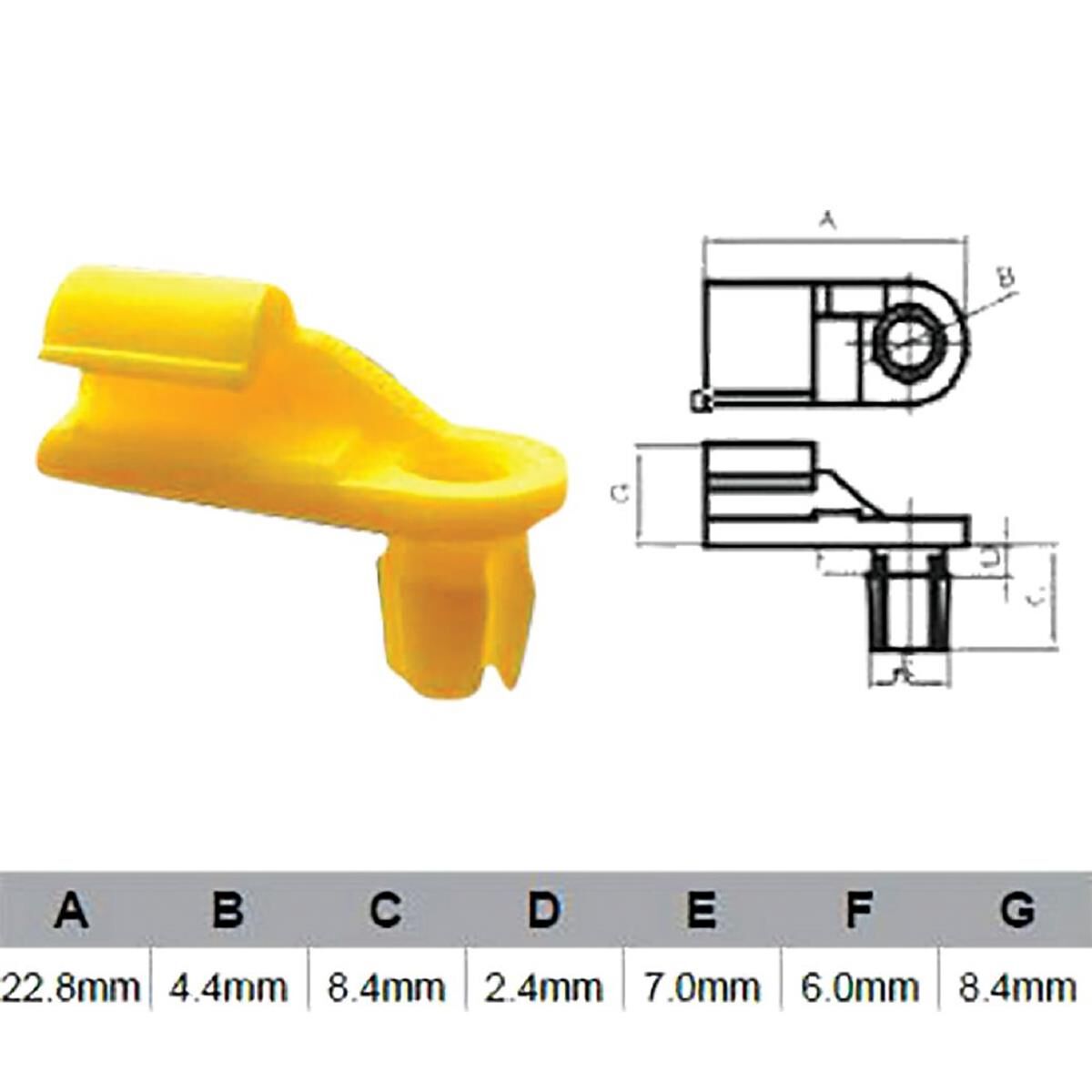 PKT 10 DOOR LOCK CLIP UNIVERSAL  JAYLEC, , scanz_hi-res