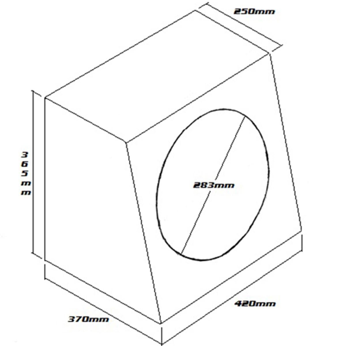 SUB BOX 12" SINGLE BLACK, , scanz_hi-res