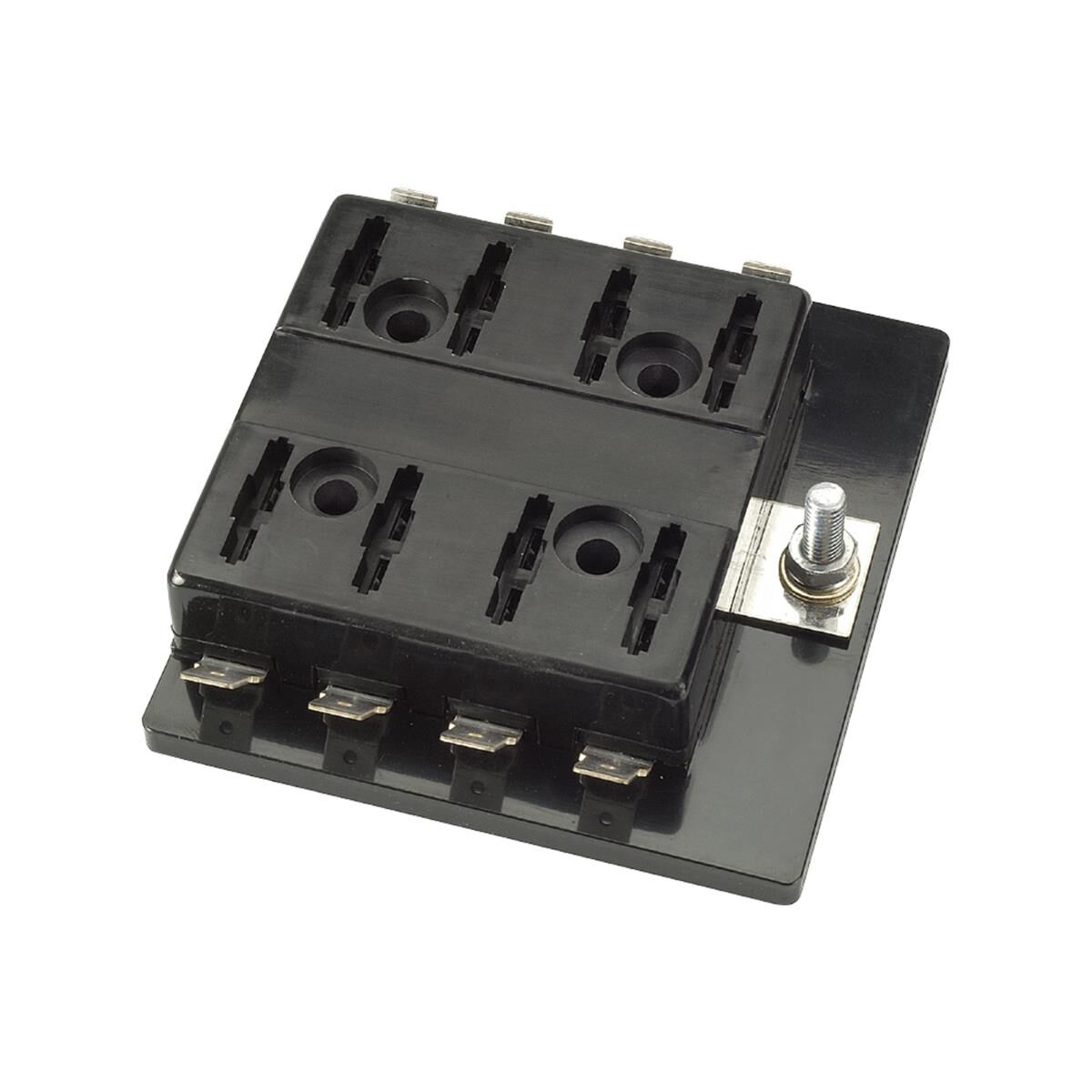 FUSE HOLDER 8WAY C/BREAK BLK, , scanz_hi-res