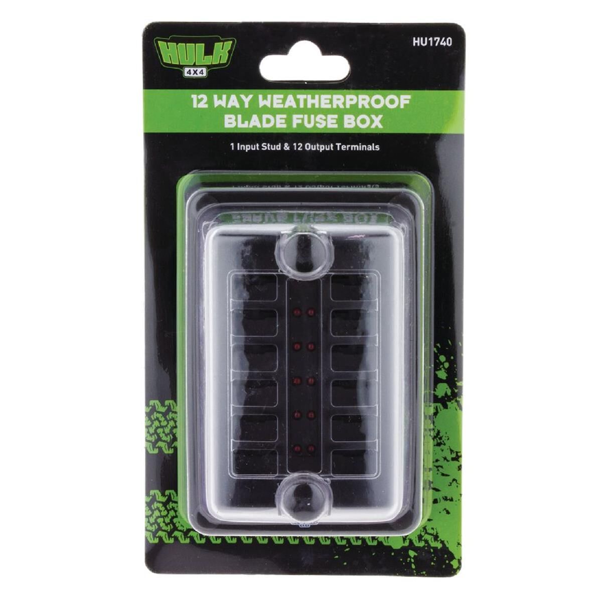 12 WAY FUSE BOX W/PROOF ATS BLADE FUSE 1 IN 12 OUT LED, , scanz_hi-res