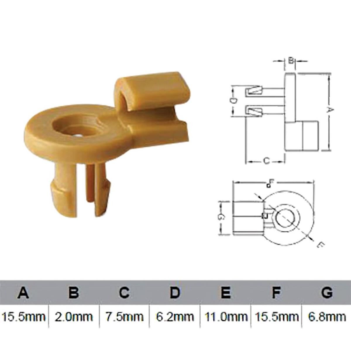 PKT 10 DOOR LOCK CLIP UNIVERSAL  JAYLEC, , scanz_hi-res