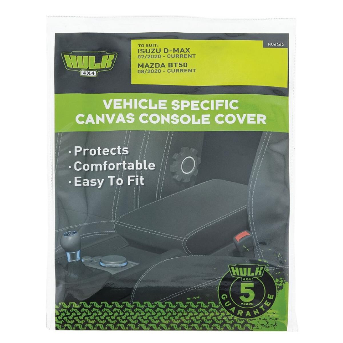 CANVAS CONSOLE COVER ISUZU D-MAX / BT-50 2020-CURRENT GREY, , scanz_hi-res