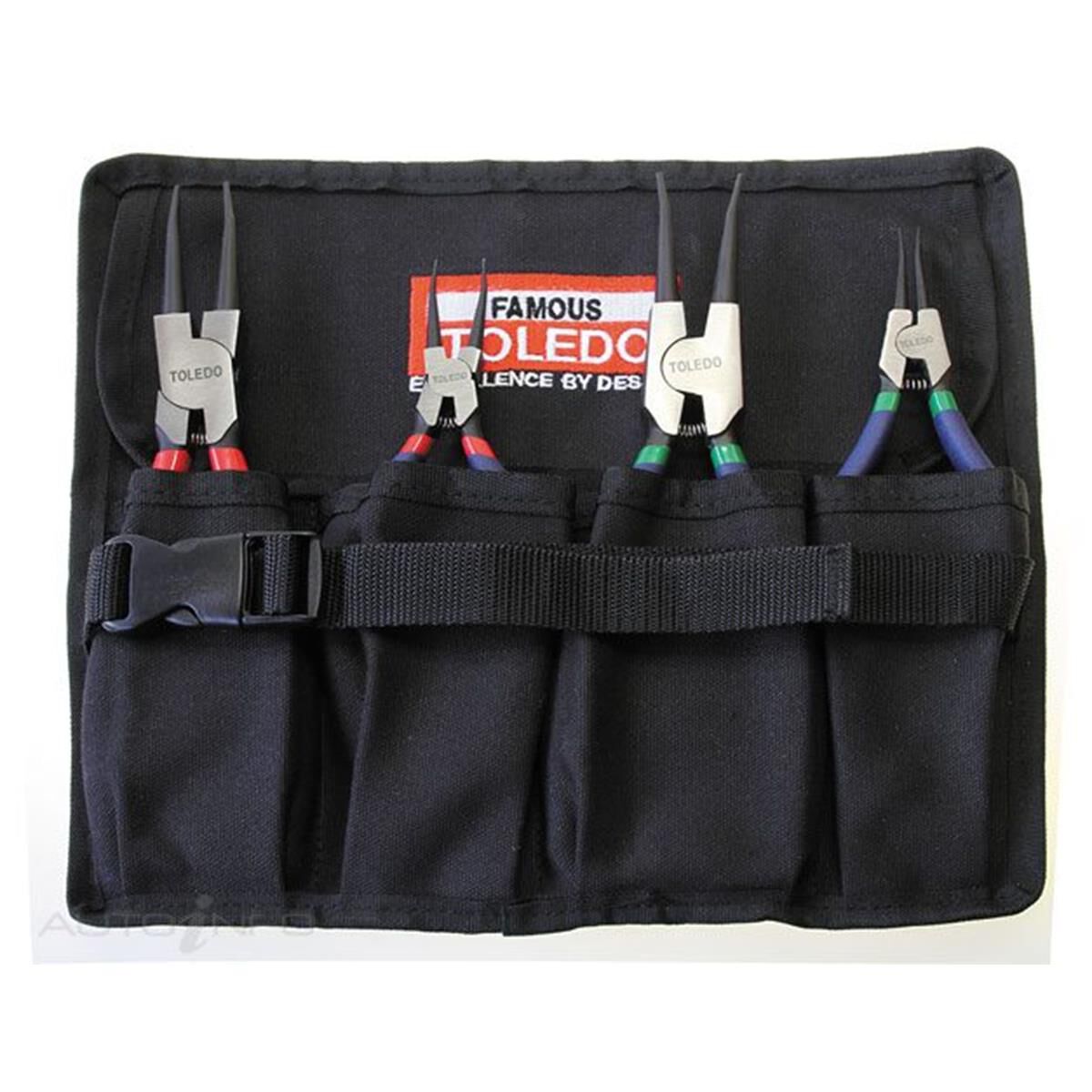 TOLEDO CIRCLIP PLIER ROLL 4PC, , scanz_hi-res