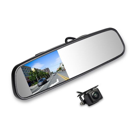AUTOVIEW MIRROR KIT 4" CLIP ON WITH CAMERA, , scanz_hi-res
