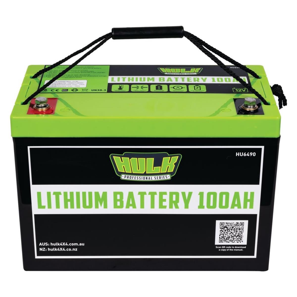 100Ah LITHIUM BATTERY LifePo4 12V 305mm x 168mm x 210mm 11.5kg, , scanz_hi-res