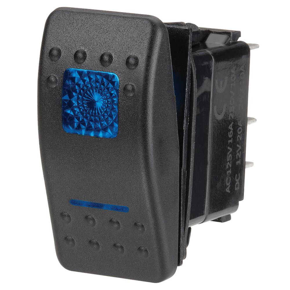LED Rocker Switch 12V, Blue Supercheap Auto New Zealand