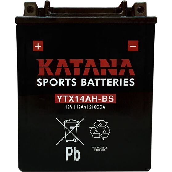 YTX14AH-BS Katana Motorcycle Battery, , scanz_hi-res