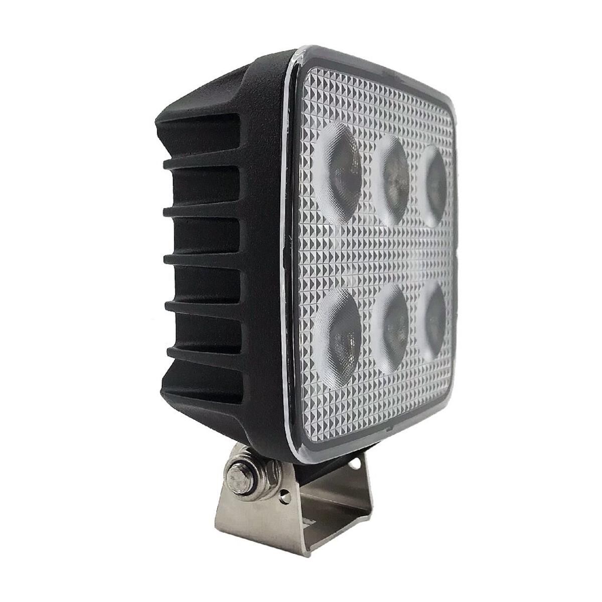 LED SQUARE WORKLAMP FLOOD BEAM 60 Deg 9-36V 24W 24 LEDs BLACK HSNG 2,800 Lmns IP69K, , scanz_hi-res