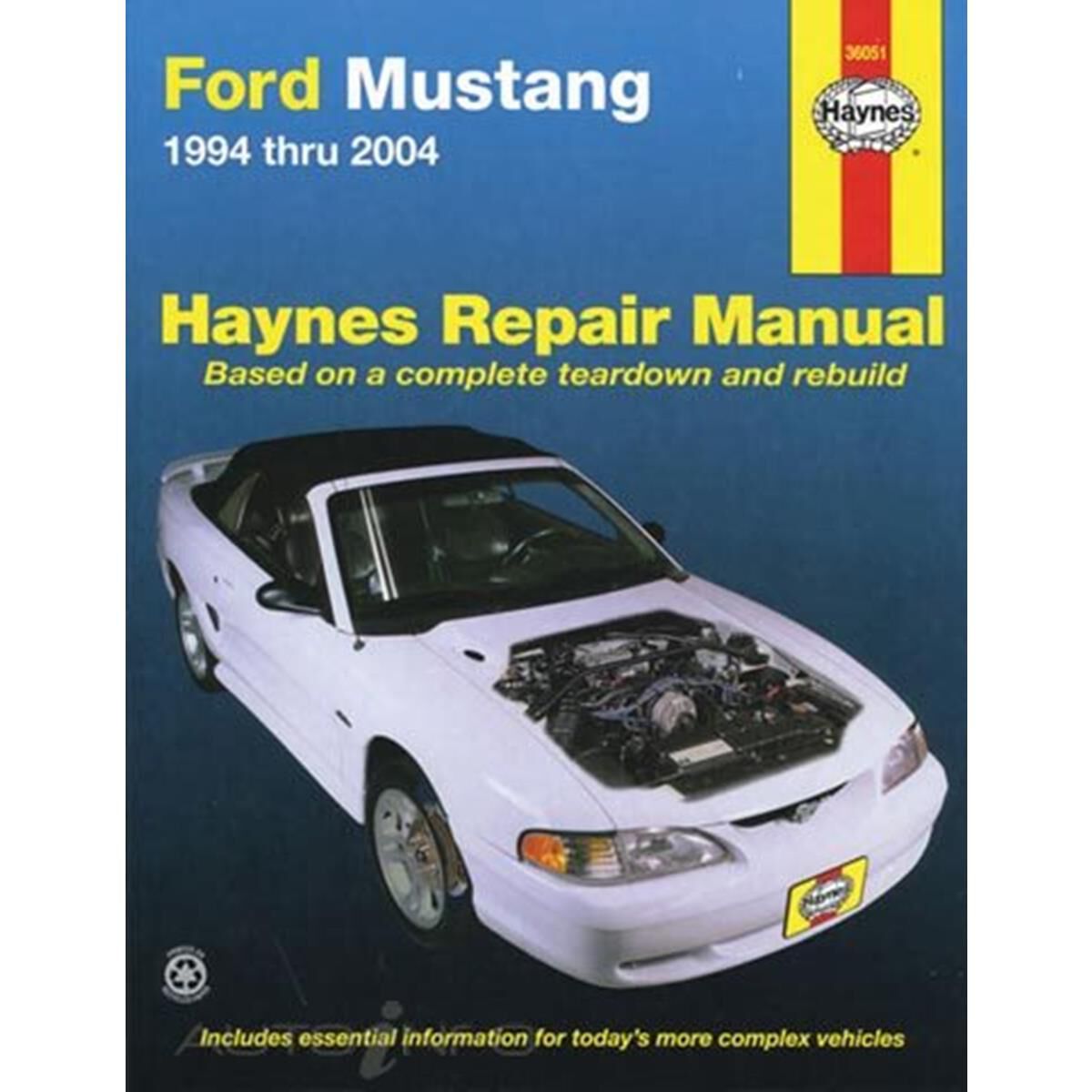 FORD MUSTANG HAYNES REPAIR MANUAL FOR 1994 THRU 2004 COVERING ALL MODELS (EXCEPT REAR SUSPENSION/DRIVEAXLES ON 1999 AND LATER COBRAS NOR INFORMATION ON THE 2003 AND 2004 COBRA MODELS), , scanz_hi-res