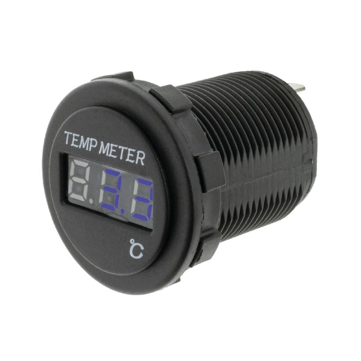 TEMPERATURE METER 12/24v -40/120c BLUE LED INC SENSOR                       HULK 4x4, , scanz_hi-res