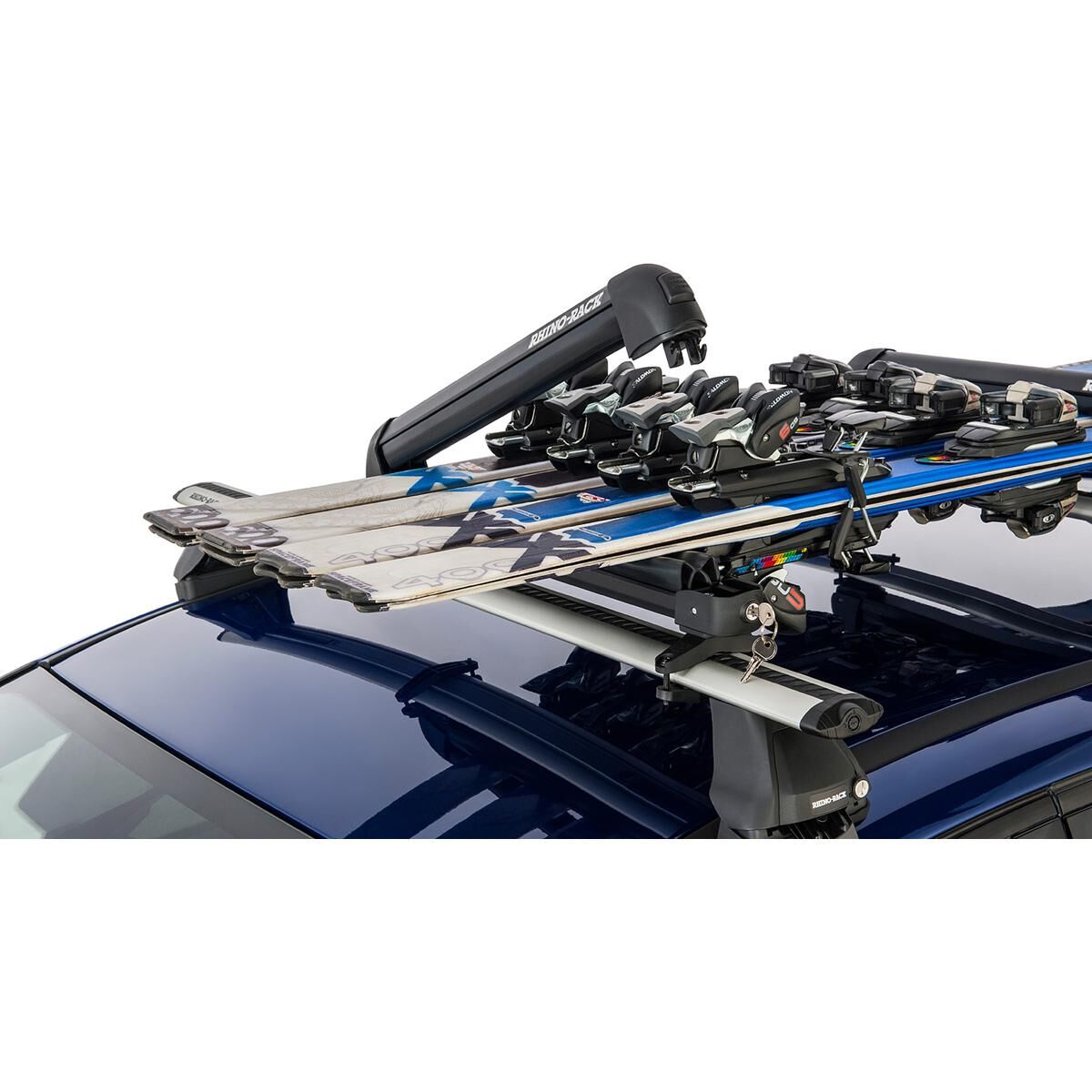 Rhino-Rack Ski & Snowboard Carrier to suit 4 Skis or 2 Snowboards - 574, , scanz_hi-res