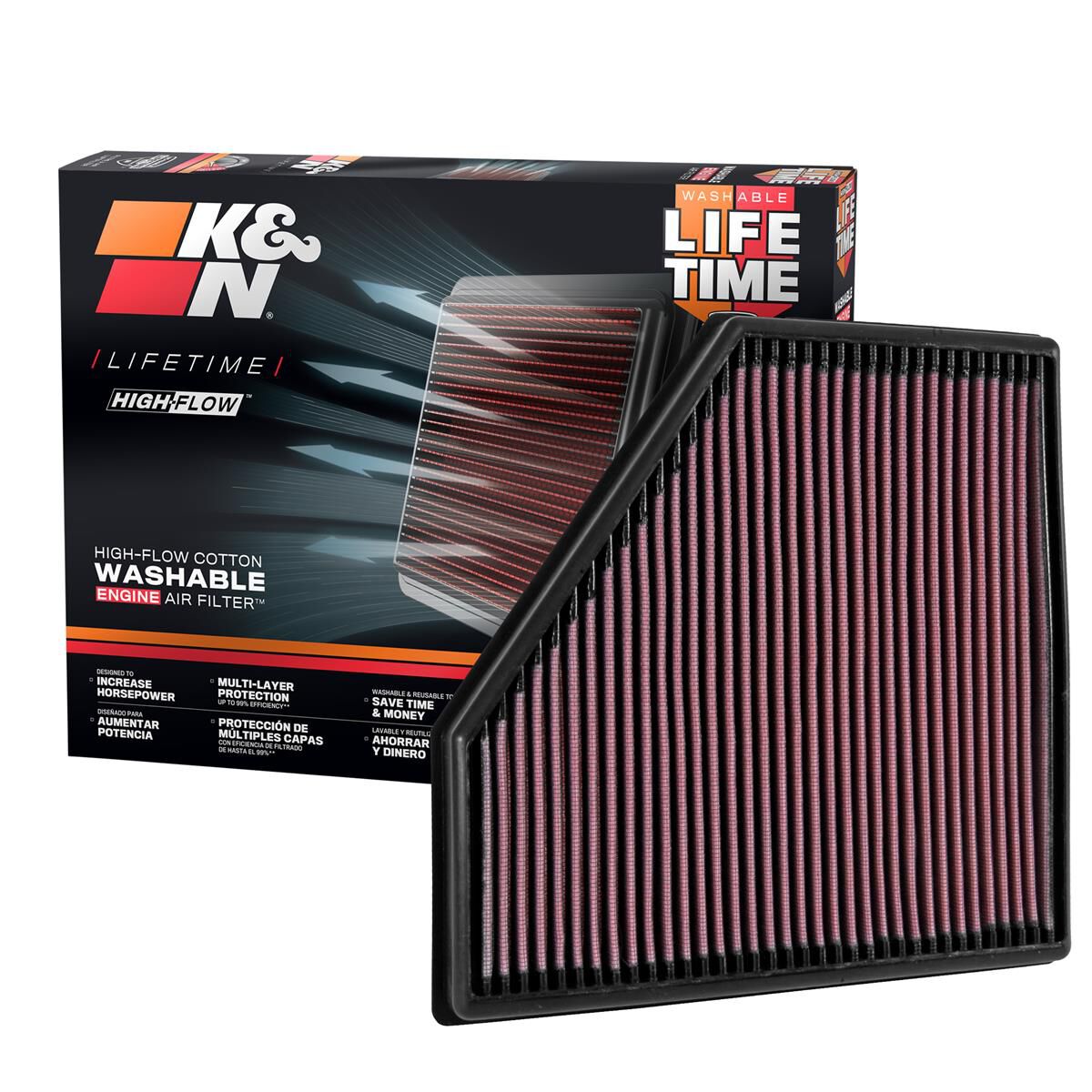 K&N Panel Air Filter - 33-3051 | Supercheap Auto New Zealand