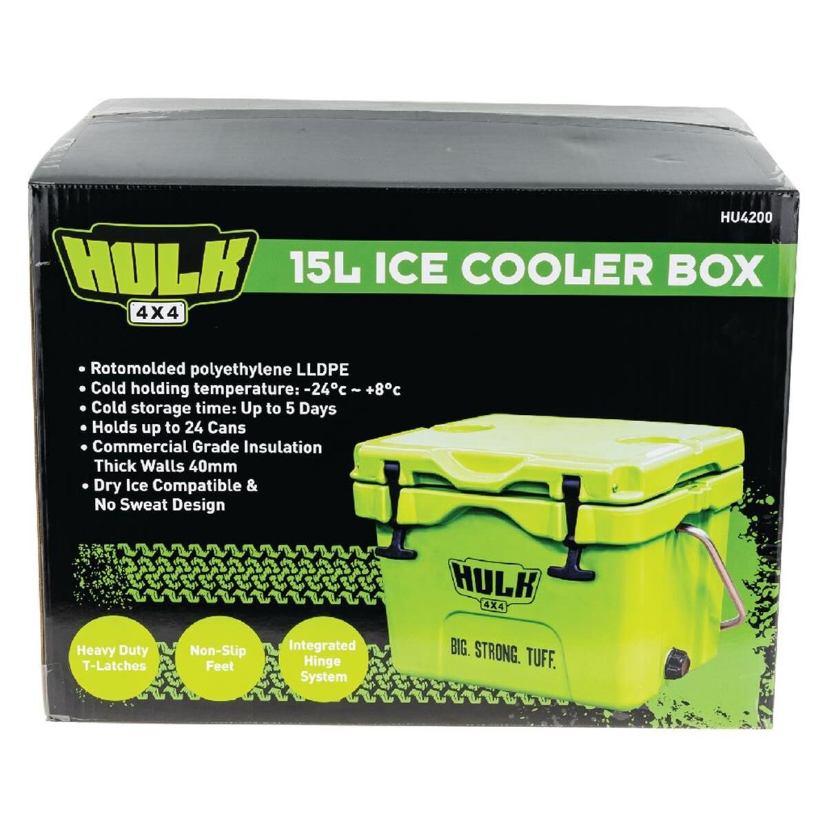 15L PORTABLE ICE COOLER BOX WITH S/STEEL CARRY HANDLE, , scanz_hi-res