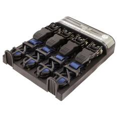 QTY 4 HD RATCHET TIEDOWN 4.5m 270kg LASHING 25mm BLUE HULK 4x4, , scanz_hi-res