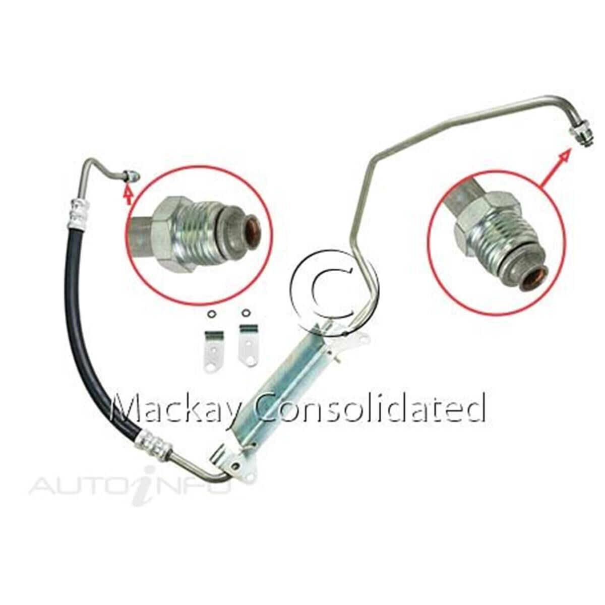 POWER STEERING HOSE - PRESSURE - HOLDEN COMMODORE VT SERIES II, V2, VU, VX, VY, WK (V8 LS1 GENIII) W/O VARIABLE, , scanz_hi-res