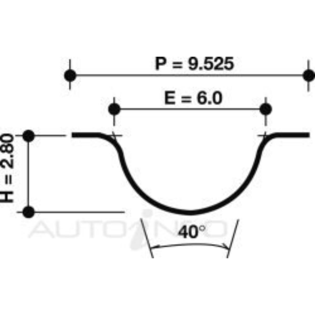 T/BELT MIT DSL 4D55 4D56 >93 163*25 SEMI RND TTH 163SHX254H, , scanz_hi-res