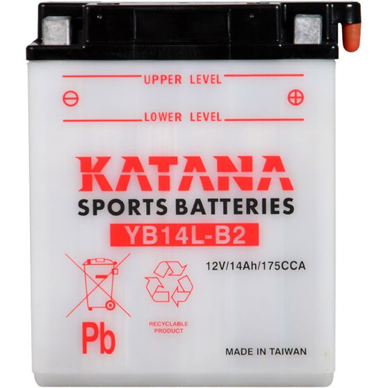 YB14L-B2 Katana Motorcycle Battery, , scanz_hi-res