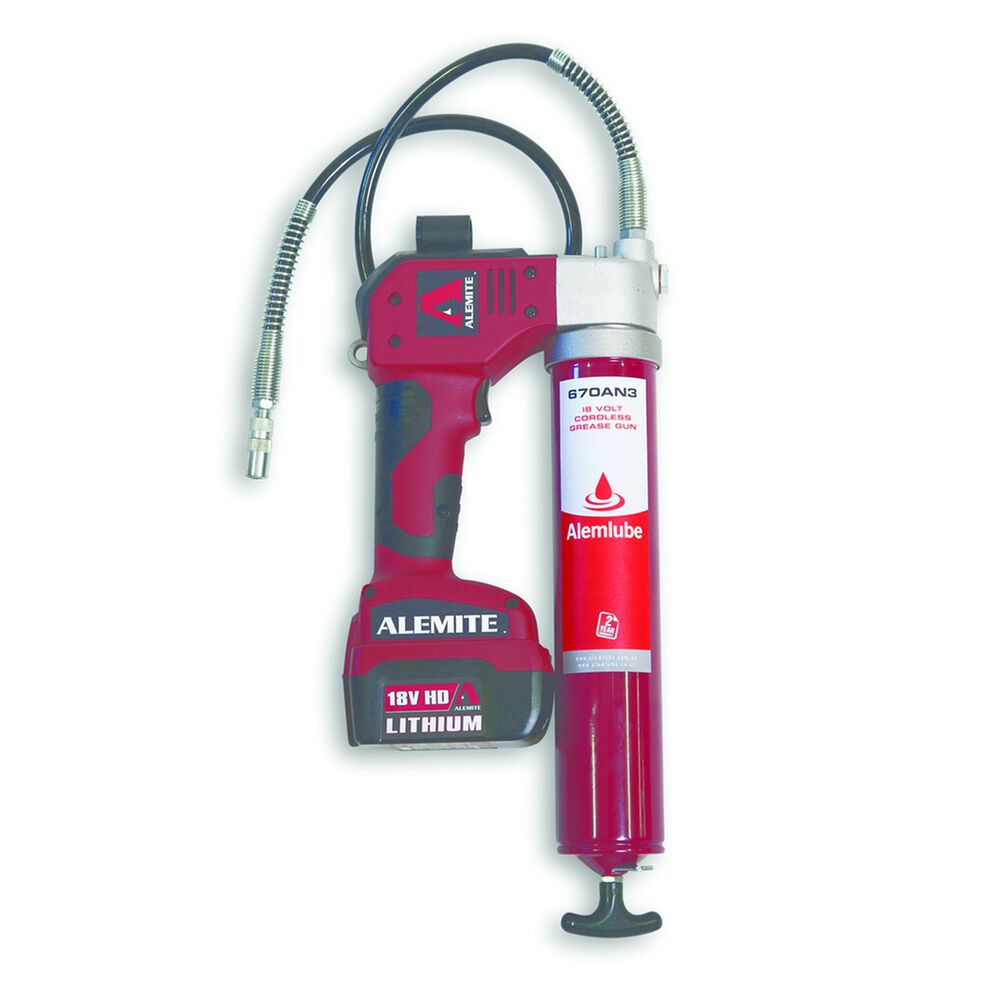 Alemlube Cordless Grease Gun 18V, 670AN3 Supercheap Auto New Zealand