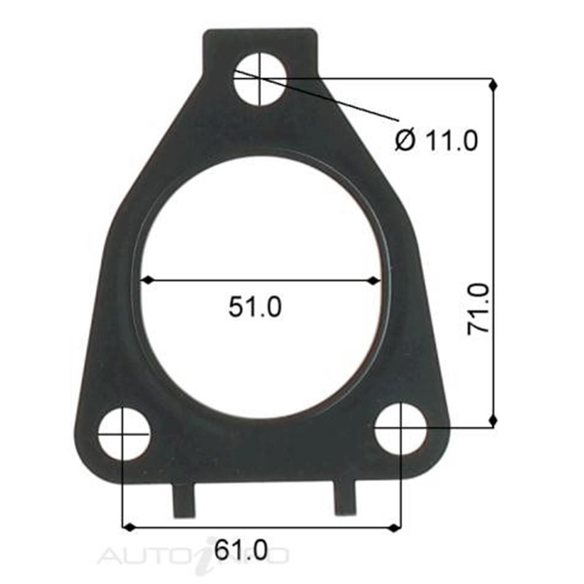 TURBO INLET GASKET TOYOTA 1KD-FTV, , scanz_hi-res