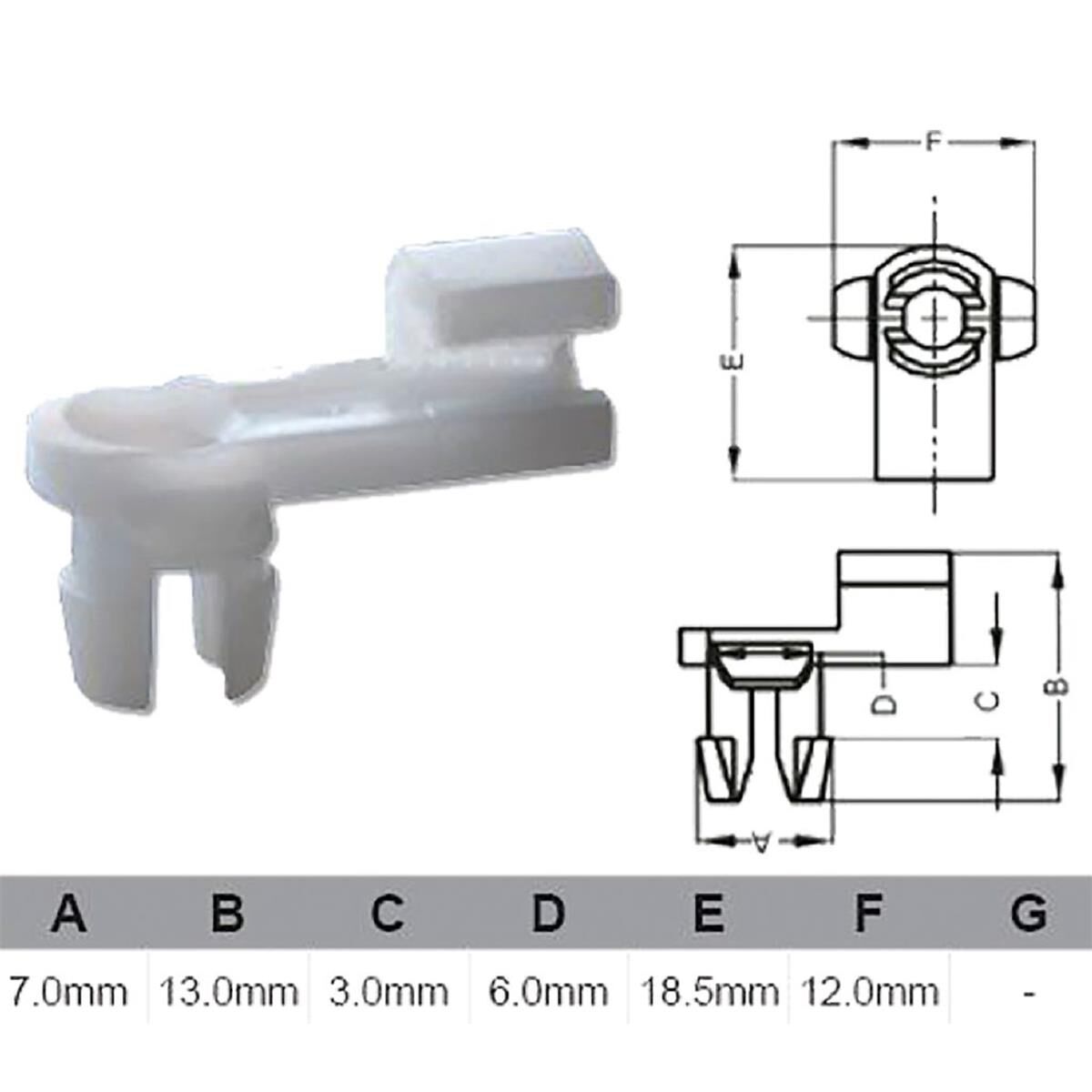 PKT 10 DOOR LOCK CLIP UNIVERSAL  JAYLEC, , scanz_hi-res