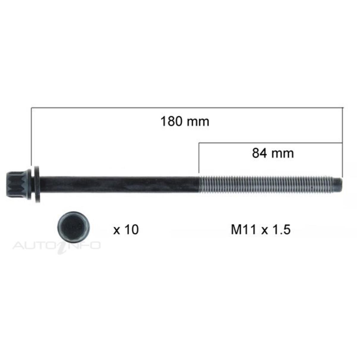 HEAD BOLT SET HONDA R18A R20A, , scanz_hi-res