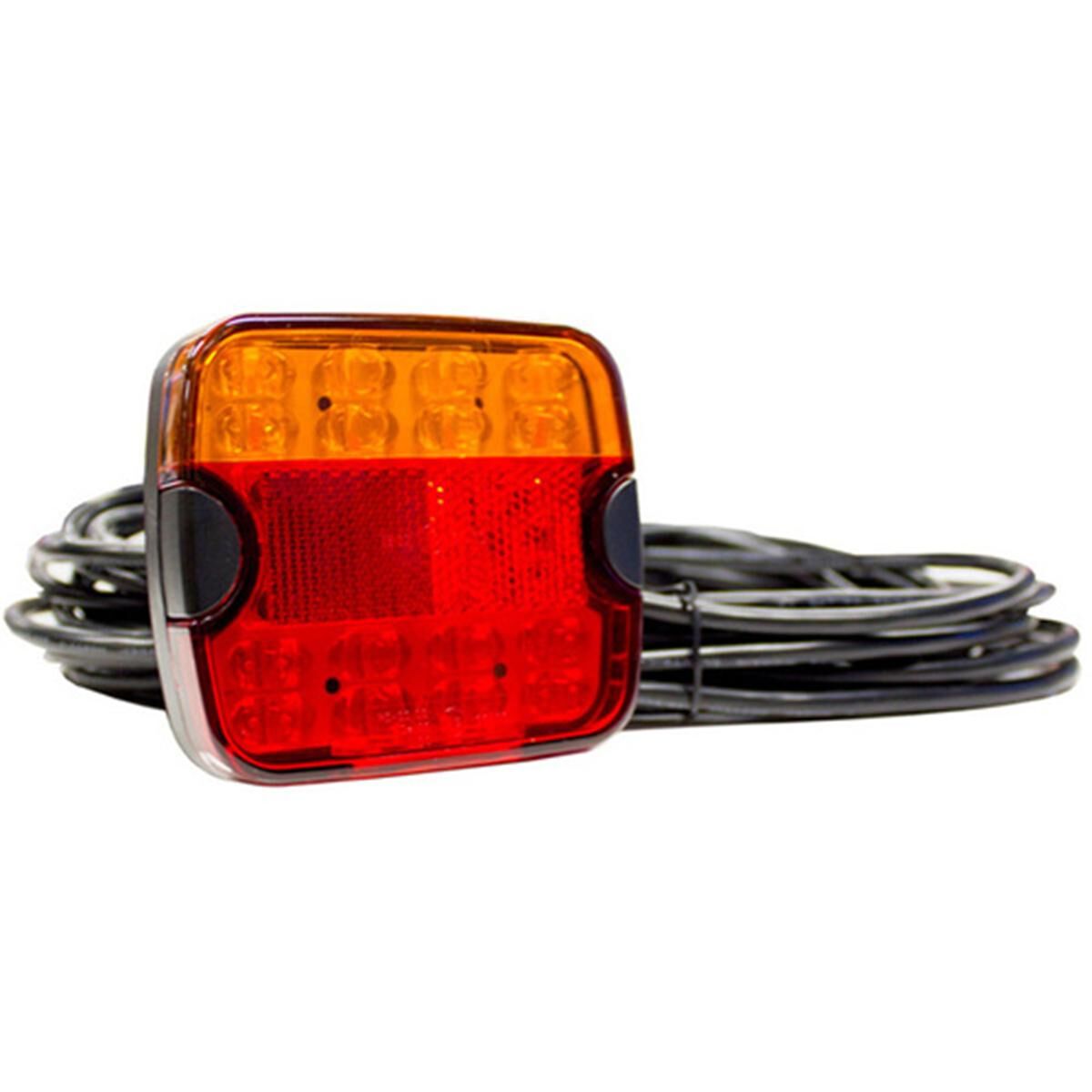 RIGHT HAND LED COMBO TRAILER LAMP - STOP / TAIL / INDICATOR / LICENSE PLATE - 9M CABLE, , scanz_hi-res
