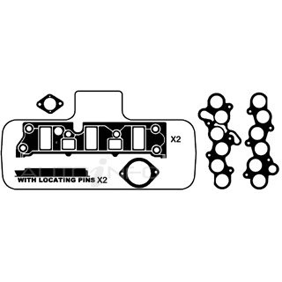 INLET MANIFOLD GASKET SET HOLDEN 3.8 V6 2000 ON, , scanz_hi-res