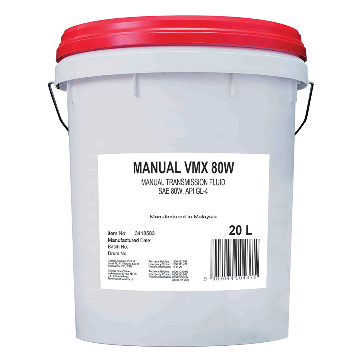 MANUAL VMX 80W 20L, , scanz_hi-res