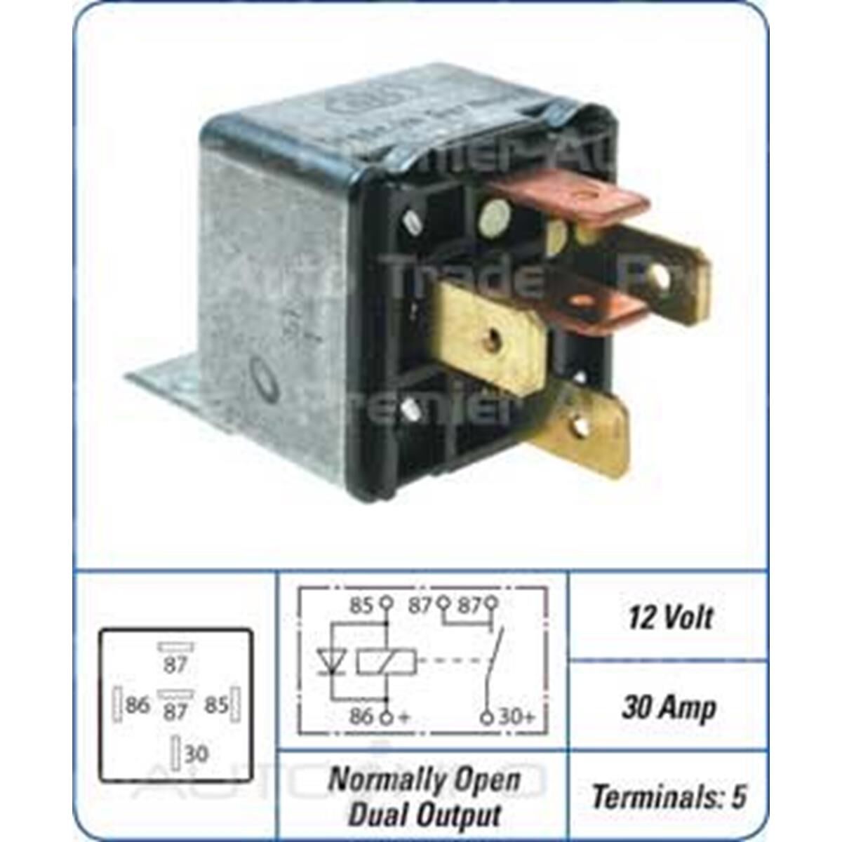 BOS RLY 12V 30A 5 PIN, , scanz_hi-res