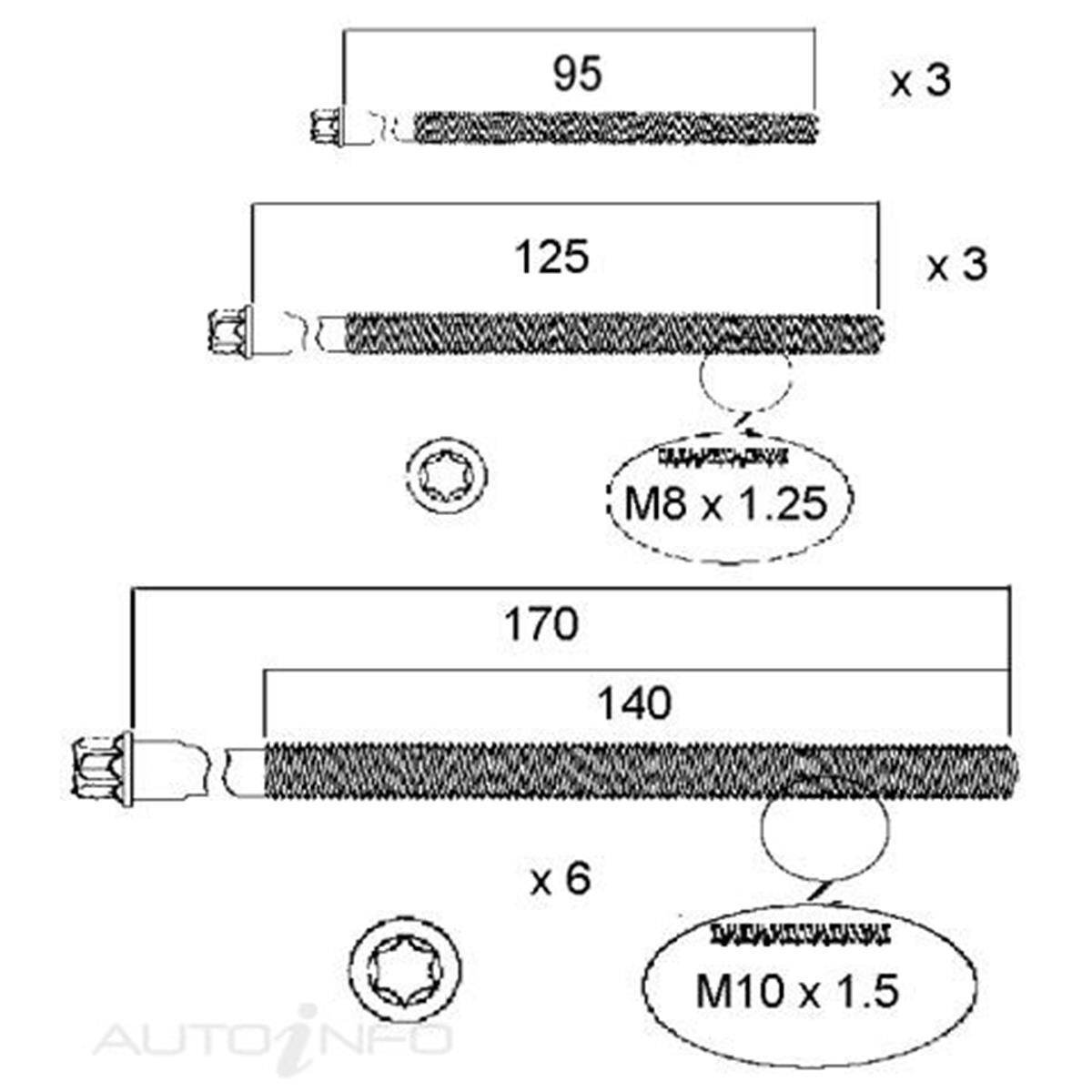 HEAD BOLT SET BMW N40, , scanz_hi-res