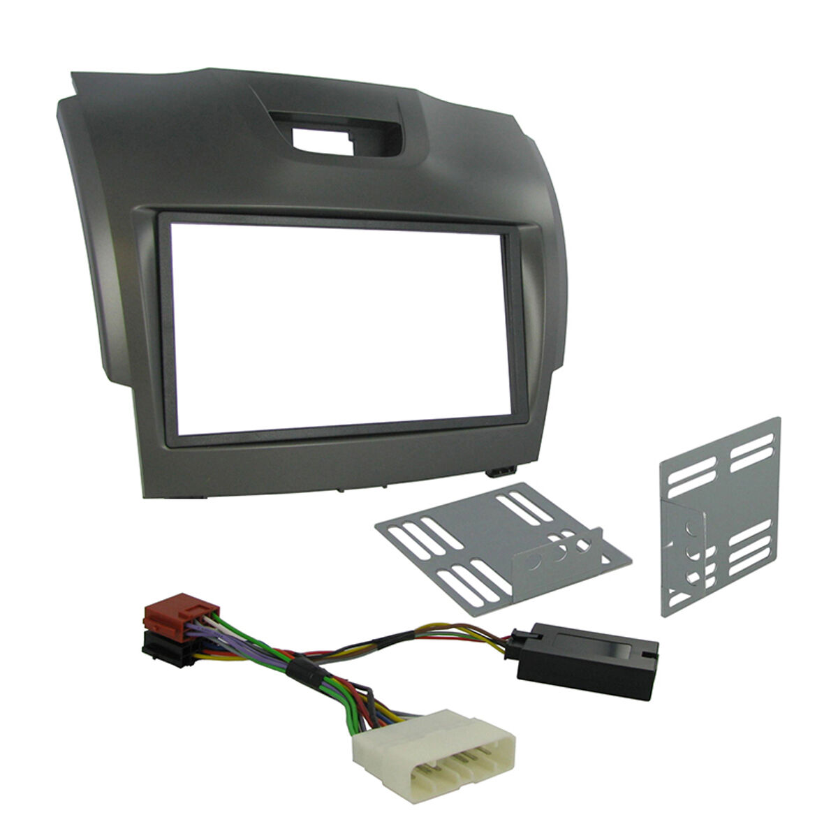 FACIA ISUZU D-MAX 2012 INSTALL KIT GREY, , scanz_hi-res