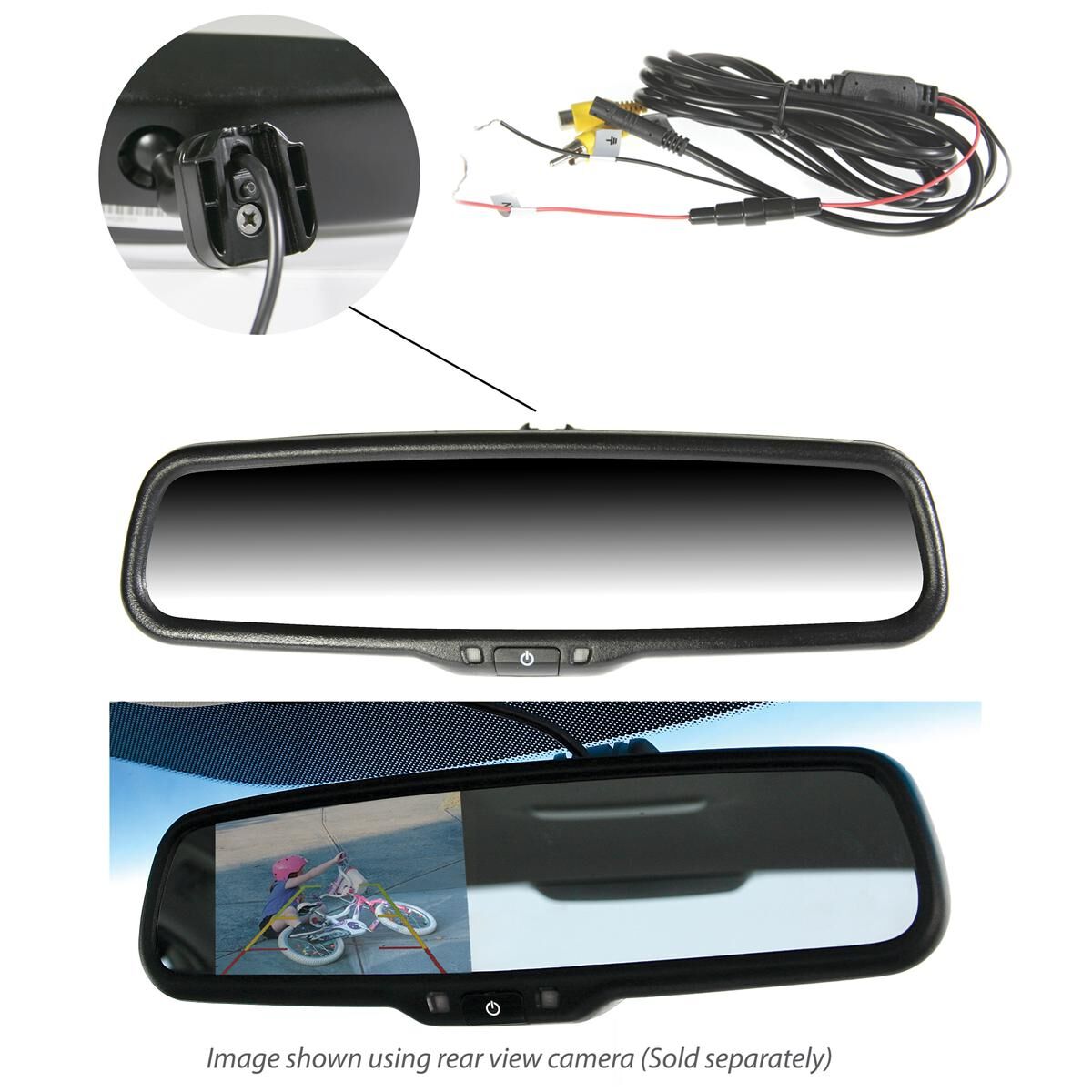 OEM STLYE MIRROR WITH 4.3IN MONITOR, , scanz_hi-res