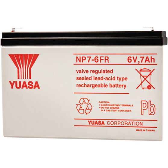 NP7-6FR Yuasa NP VRLA Battery, , scanz_hi-res