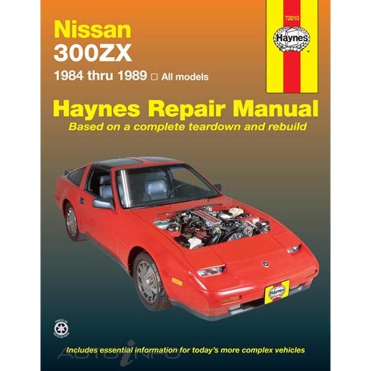 NISSAN 300ZX HAYNES REPAIR MANUAL FOR 1984 THRU 1989 MODELS INCLUDING TURBO, 2SEATER AND 2 + 2 V6 ENGINE, , scanz_hi-res